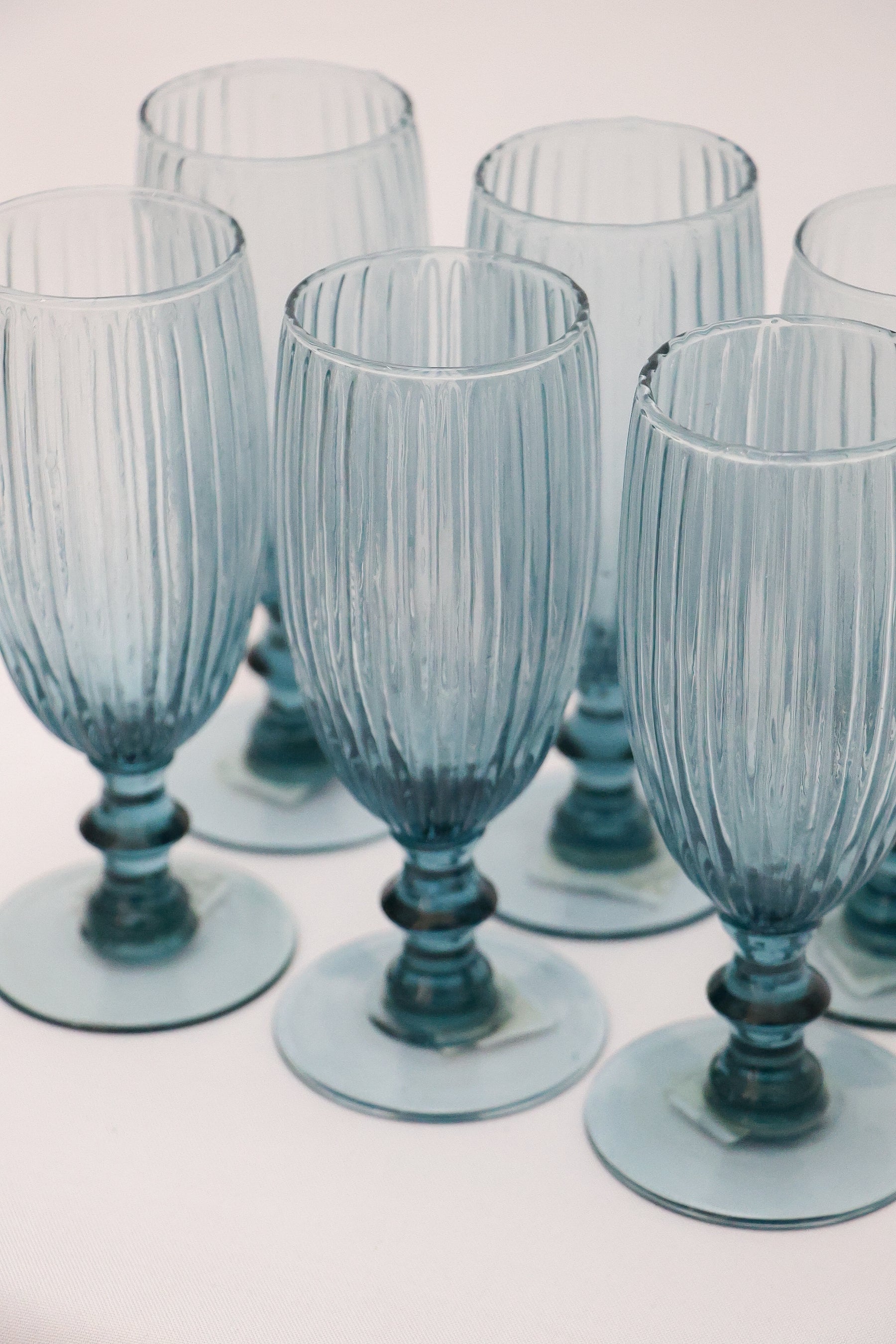 Taça de Vidro p/ Champanhe Blue