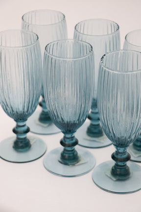 Taça de Vidro p/ Champanhe Blue