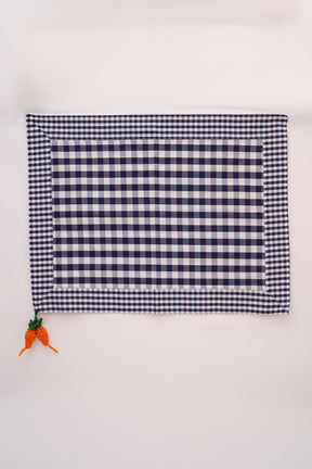 Jogo Americano Xadrez Cenouras Crochê Gardenia