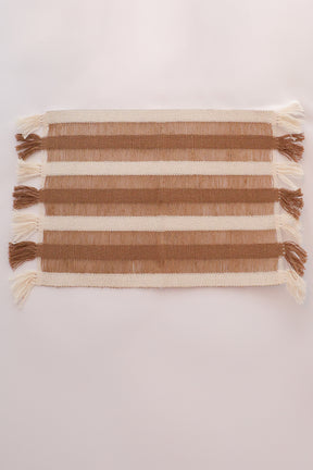 Jogo Americano Artesanal Natural Beje/Marrom