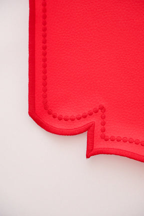 Jogo Americano Corino Skin Vermelho Mameg