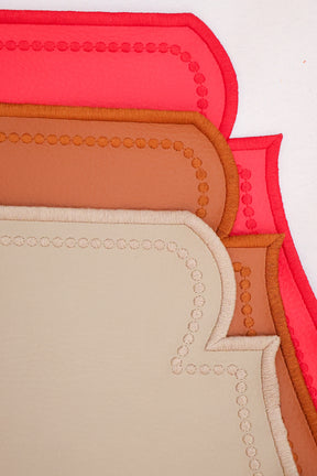 Jogo Americano Corino Skin Vermelho Mameg