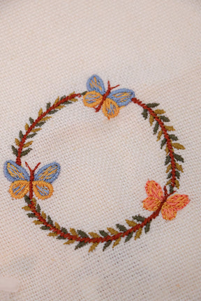 Guardanapo Linhão Off White Bordado Garden Mameg