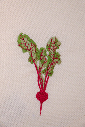 Guardanapo Linhão Off Bordado Vegetais