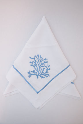 Guardanapo Algodão Coral Azul