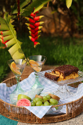 Taça de Vidro Coupe Peru 150ml - Rosa e Verde