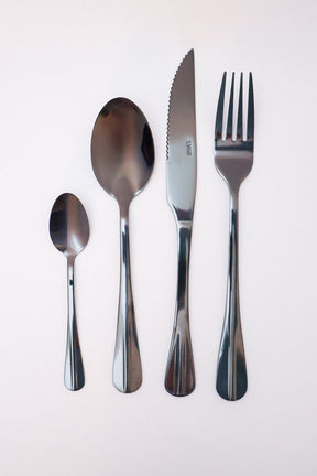 Faqueiro 24 peças Aço Inox Positano Preto Lyor