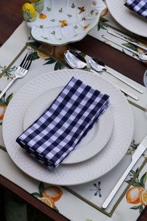 Guardanapo Xadrez Azul Gardenia