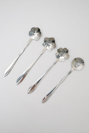 Colheres Aço Inox Flores Prata Wolff