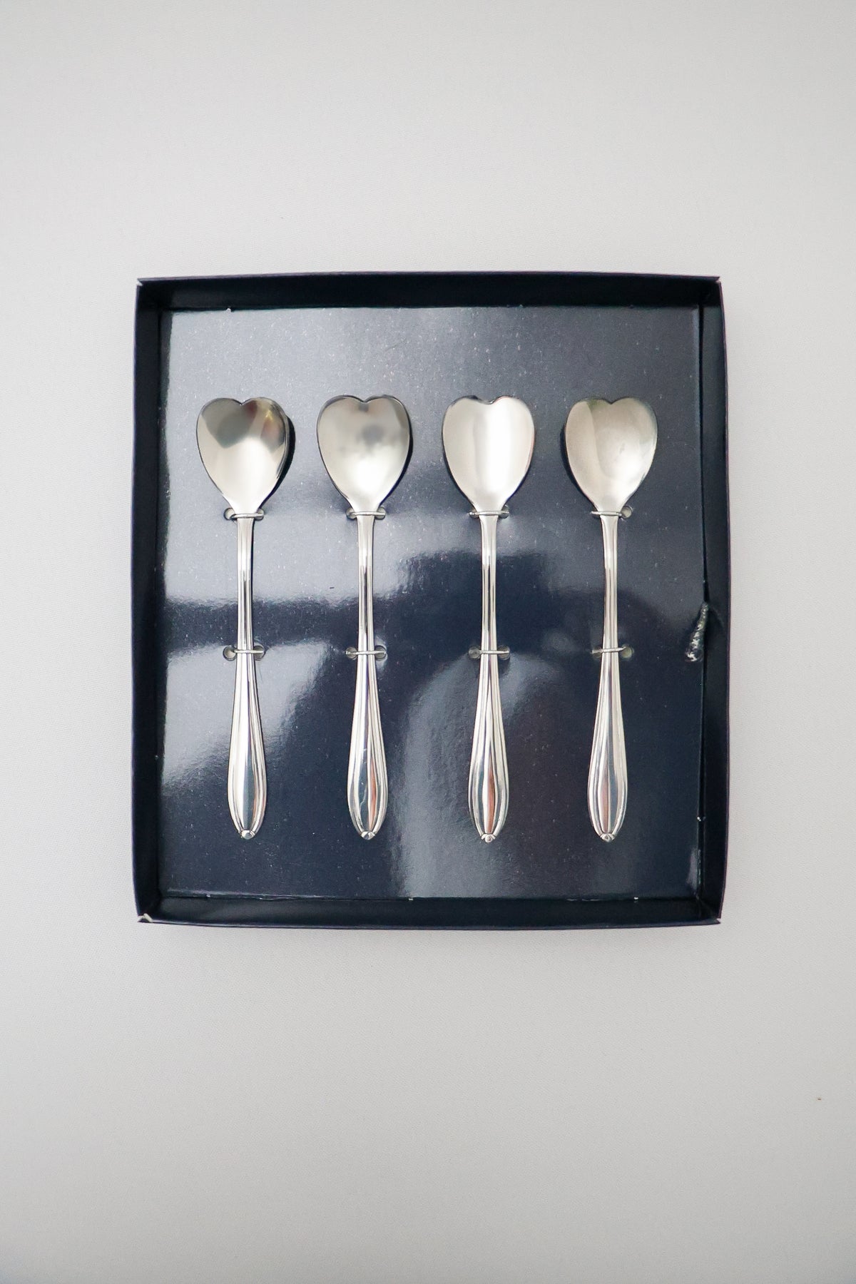 Colheres Aço Inox Heart Prata Wolff