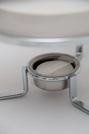 Rechaud p/ Queijo Brie Cerâmica c/ Faca de Aço Inox