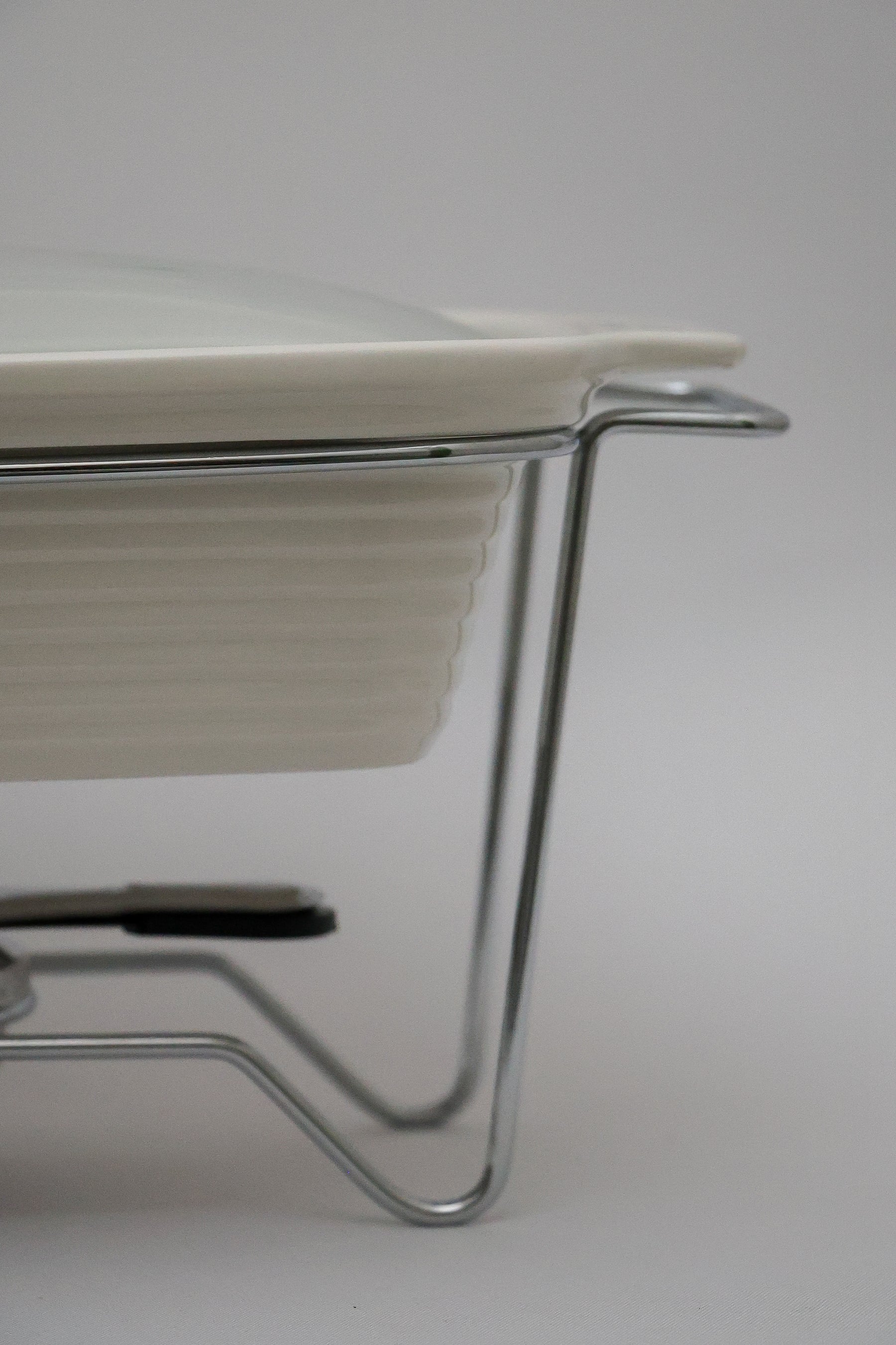 Rechaud 2,8L Retangular Cerâmica com Queimador e Tampa de Vidro