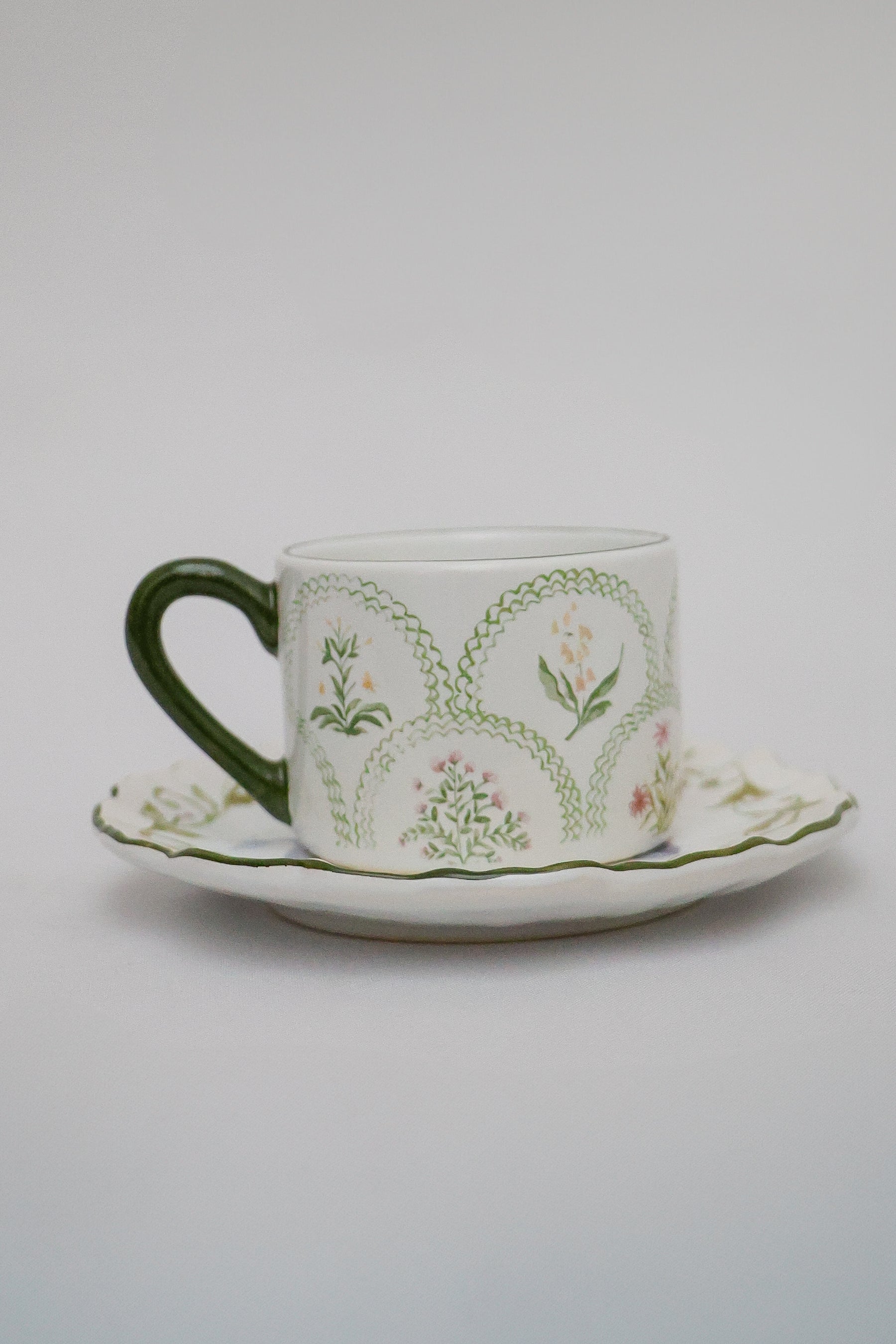 Xícara de Chá c/ Pires Dolce Fiore Maison Blanche