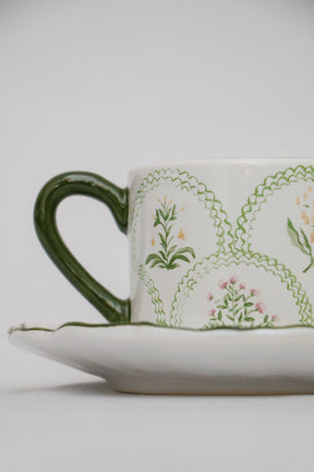 Xícara de Chá c/ Pires Dolce Fiore Maison Blanche