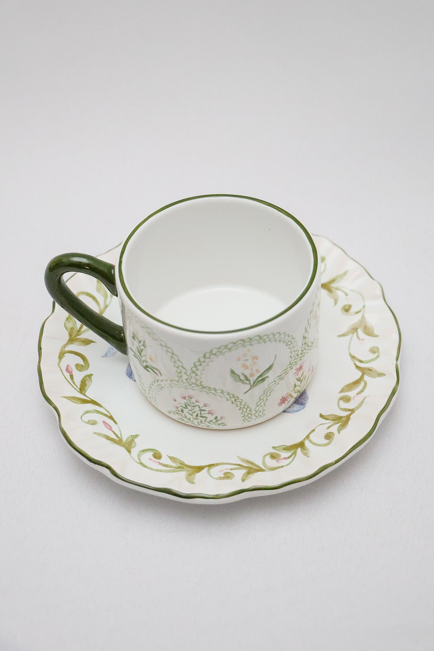 Xícara de Chá c/ Pires Dolce Fiore Maison Blanche