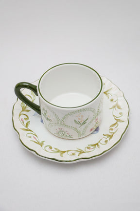 Xícara de Chá c/ Pires Dolce Fiore Maison Blanche