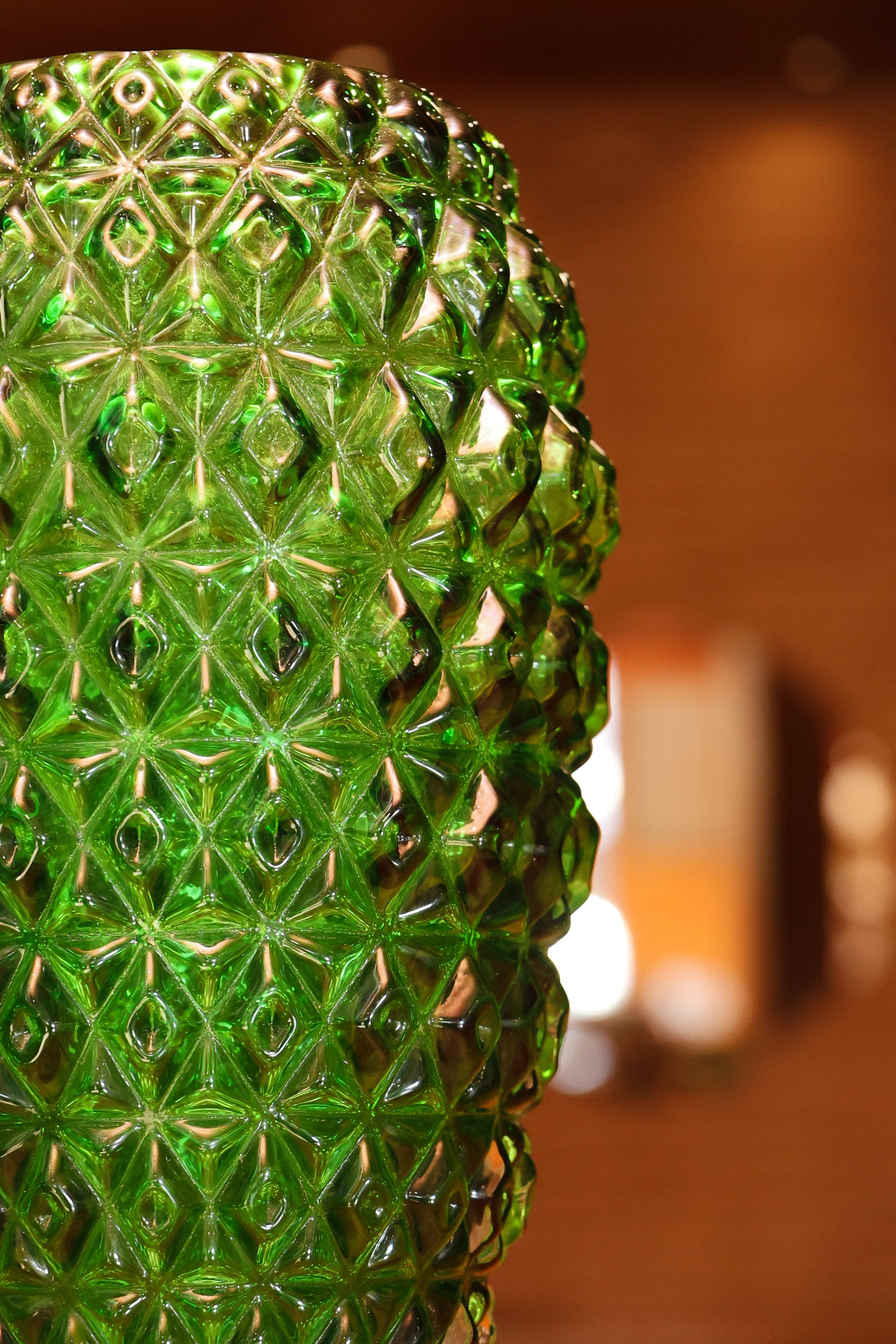 Vaso Murano G Esmeralda em Cristal