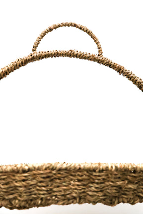Cesta Dupla de Fibra Natural com Alça