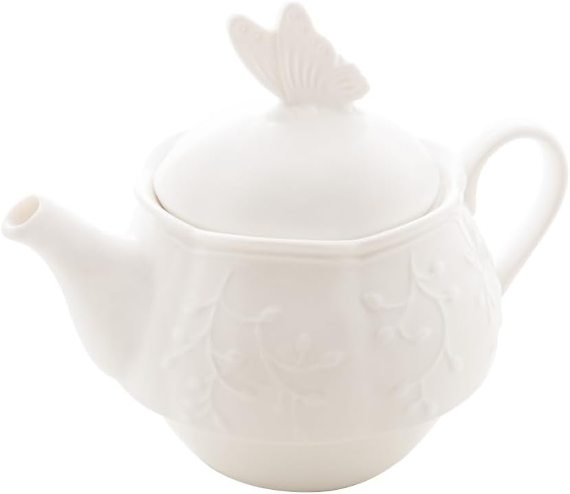 Conjunto de 3 Peças para Chá em Porcelana Butterfly Lyor