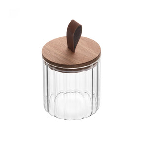 Pote de Vidro Borossilicato com Tampa de Acácia Classic Wolff