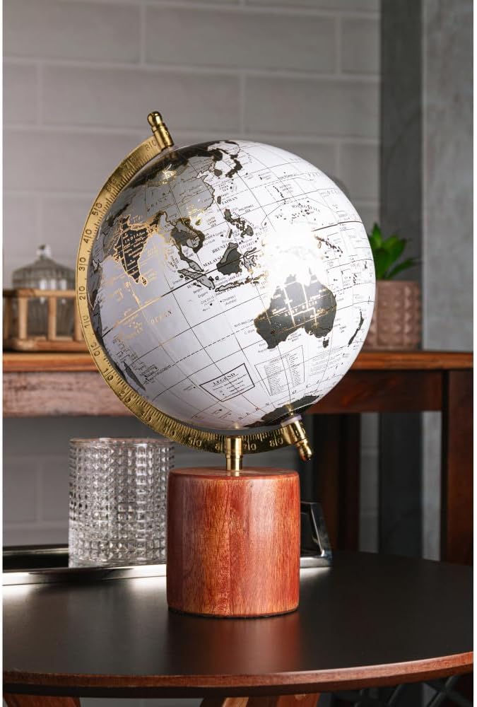 Globo Decorativo Plástico e Madeira Wolff