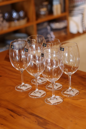 Taça de Cristal p/ Vinho 450ml Linha Bohemia Lyor