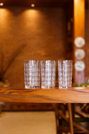 Copo Alto de Vidro Square 360ml Lyor