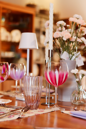 Copo de Vidro Miami Transparente Lilás 480m