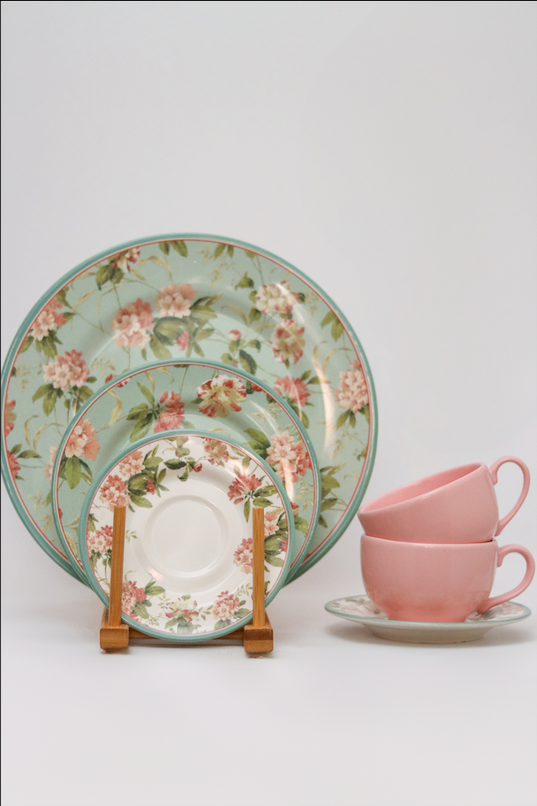 Xícara de Chá C/ Pires Sweet Vintage Plus Alleanza