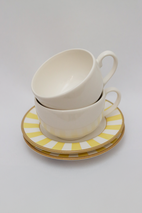 Xícara de Chá c/ Pires Strip Plus Alleanza