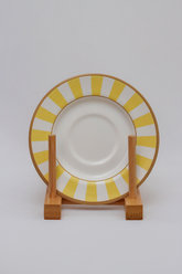 Xícara de Chá C/ Pires Stripe Amarelo Plus Alleanza