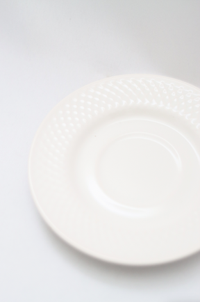 Xícara de Chá C/ Pires Split White Plus Alleanza