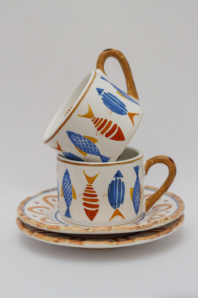 Xícara de Chá c/ Pires Sardine Maison Blanche