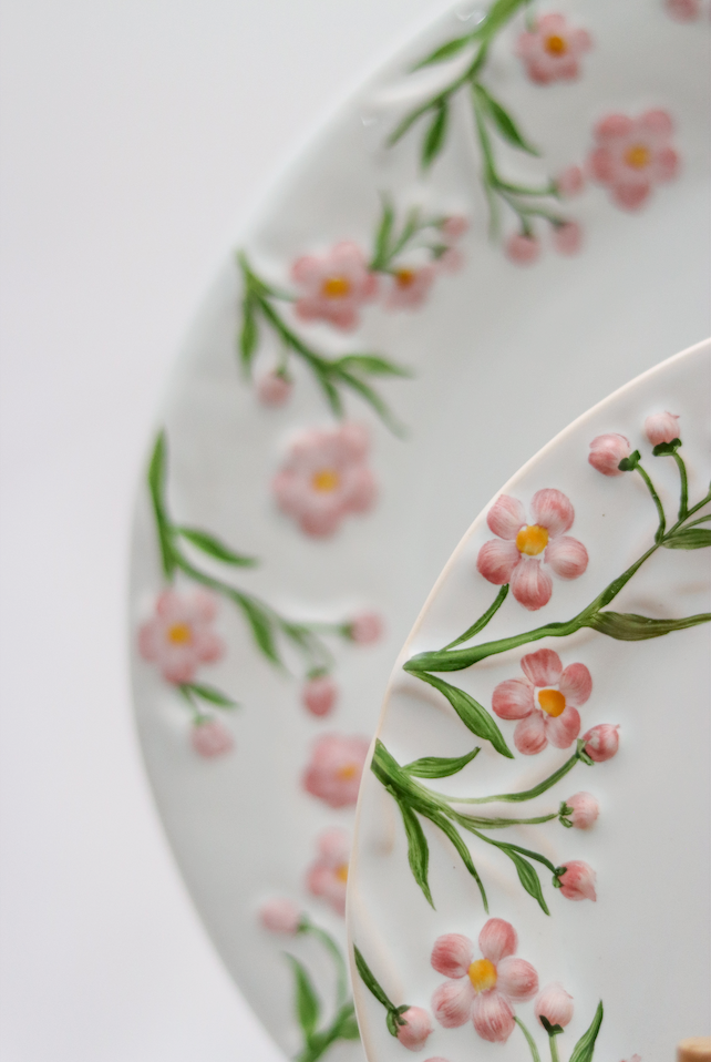 Prato Raso Paris Relevo Rosa Luiz Salvador