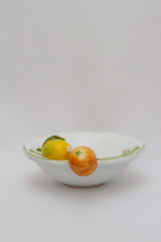 Bowl Laranja Com Limão Relevo Luiz Salvador