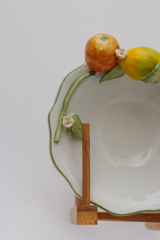 Bowl Laranja Com Limão Relevo Luiz Salvador