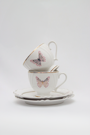 Xícara de Chá C/ Pires Encantada Oxford