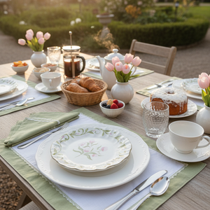 Jogo 6 Pratos de Sobremesa Dolce Fiore, Maison Blanche