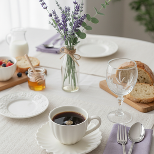 Jogo 2 Xícaras de Café com Pires Pétalas, Wolff