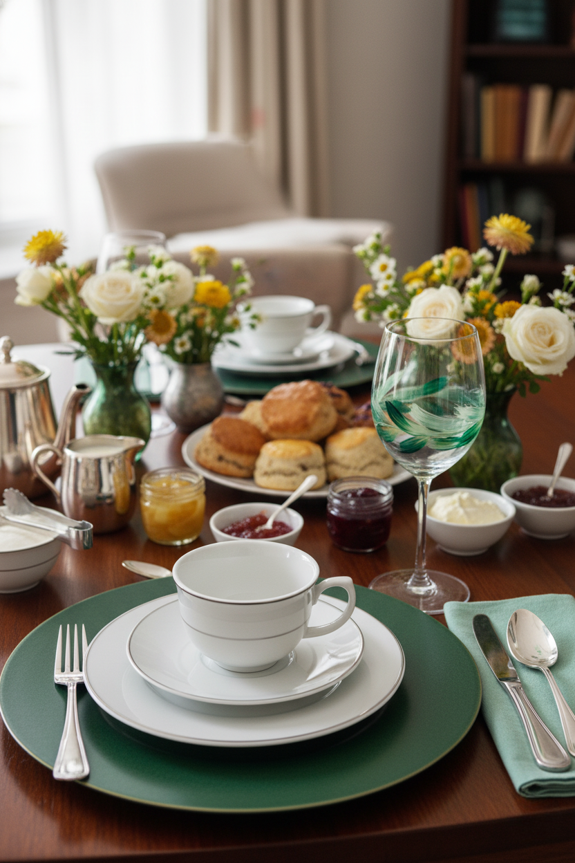 Jogo 6 Xícaras de Chá c/ Pires Diamond, Oxford