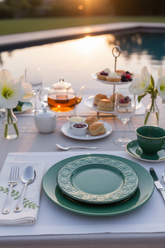 Jogo 6 Pratos de Sobremesa Malaquita, Oxford