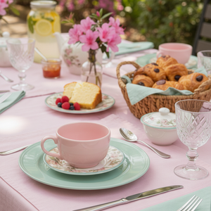 Jogo 6 Xícaras de Chá c/ Pires Sweet Vintage Plus, Alleanza