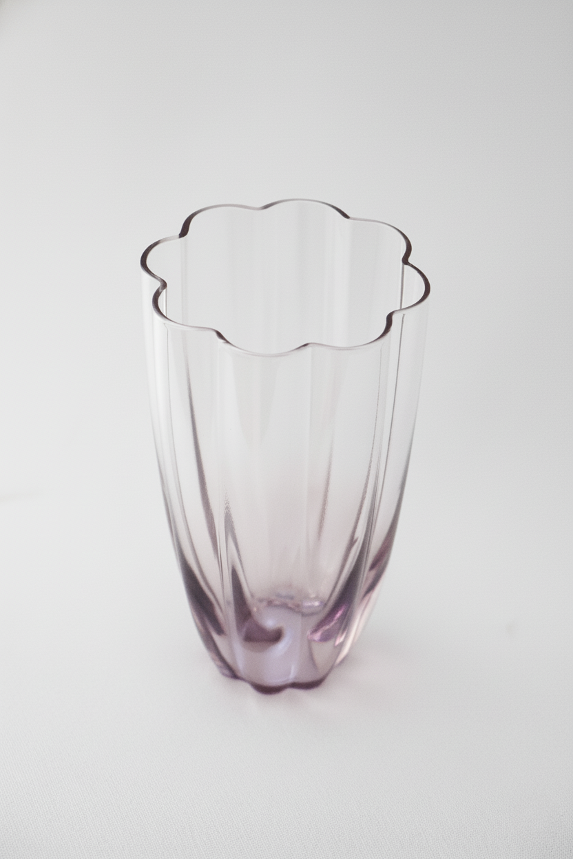 Copo de Vidro Miami Transparente Lilás 480ml