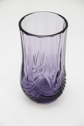Jogo 6 Copos de Vidro Alto Roxo