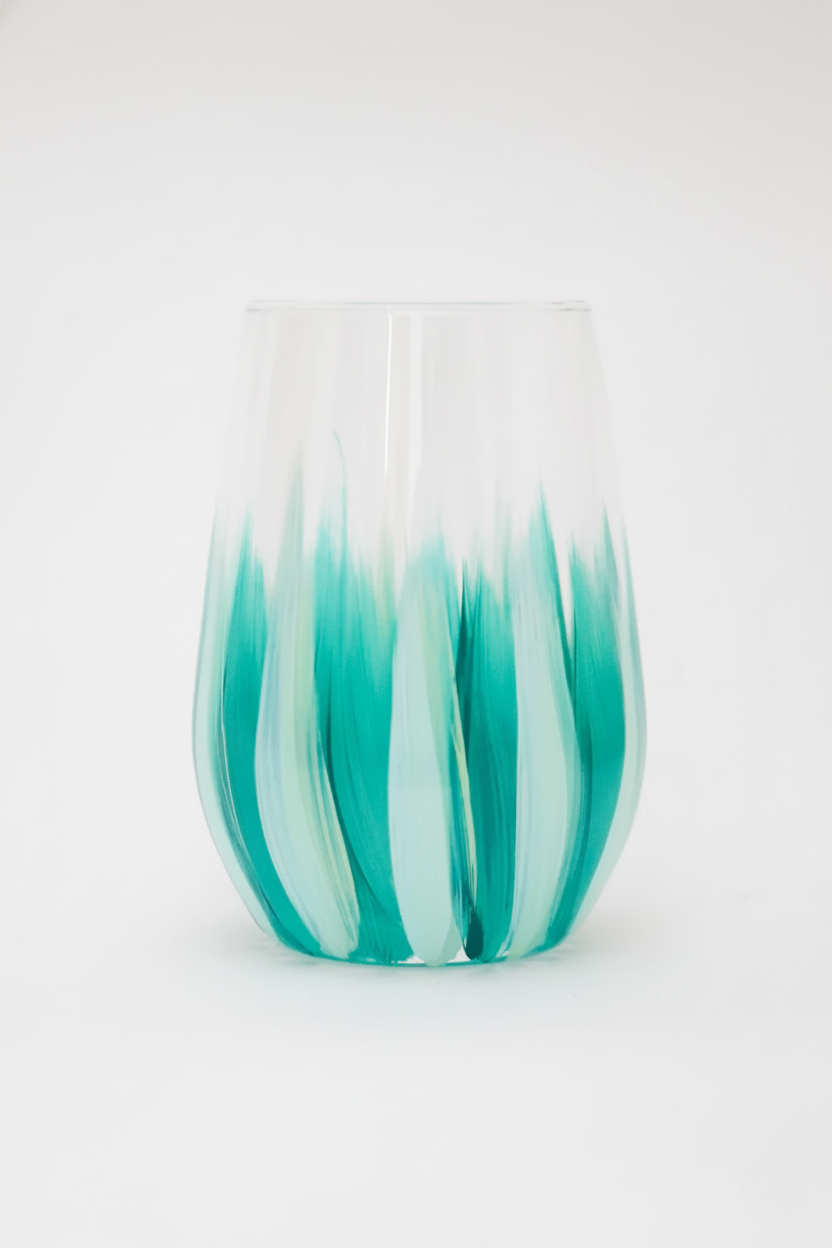 Copos de Cristal Pincelados à Mão