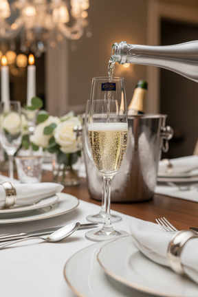 Jogo 6 Taças de Cristal p/ Champanhe linha Bohemia 220ml, Lyor