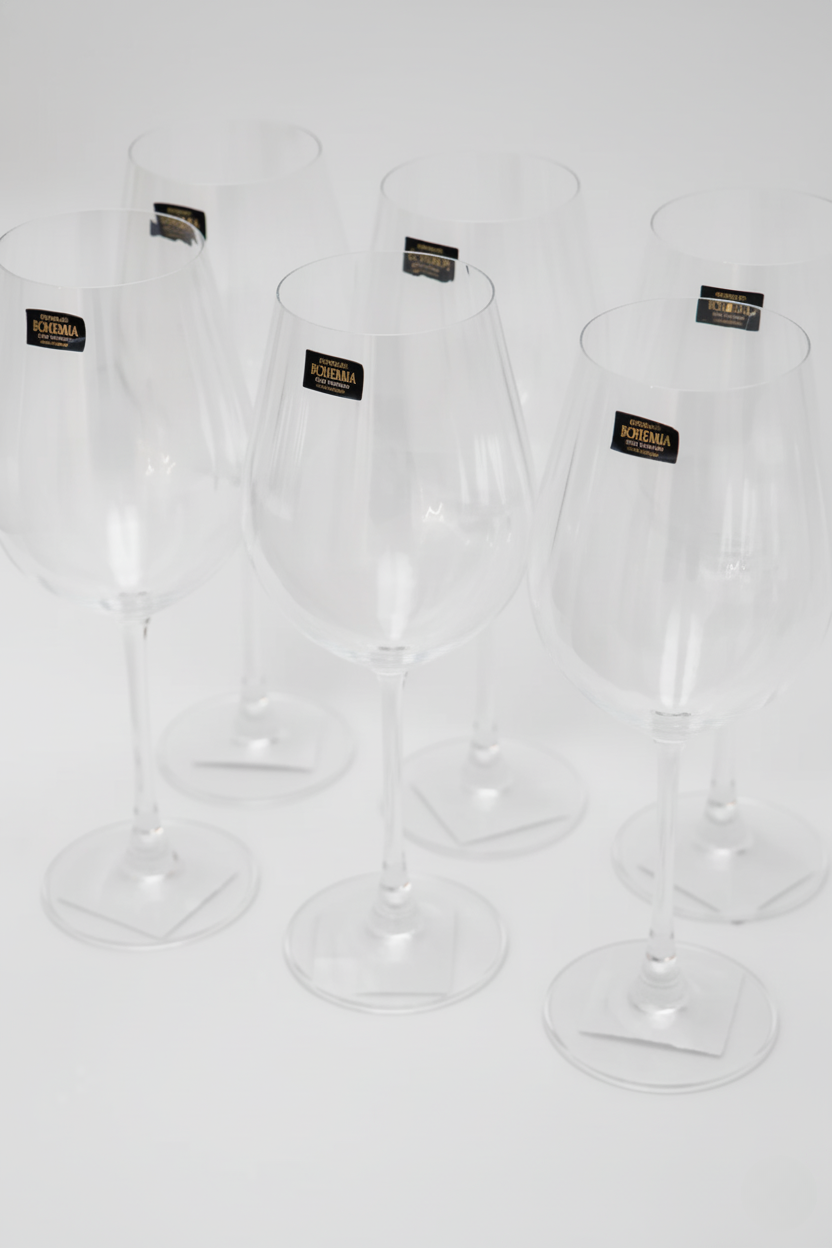 Jogo 6 Taças de Cristal p/ Água 650ml Columbia Optic, Lyor