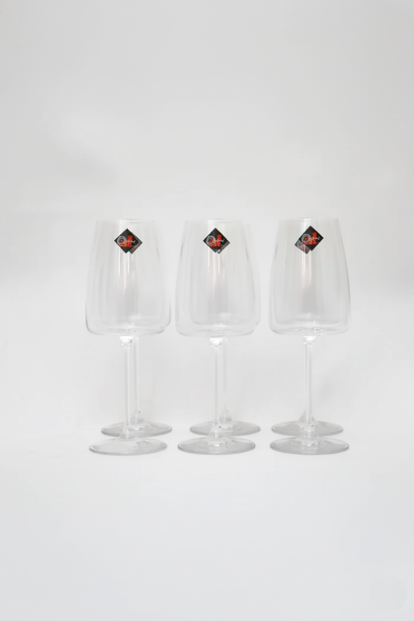 Jogo 6 Taças de Cristal Petra para Água 420ml, Oxford