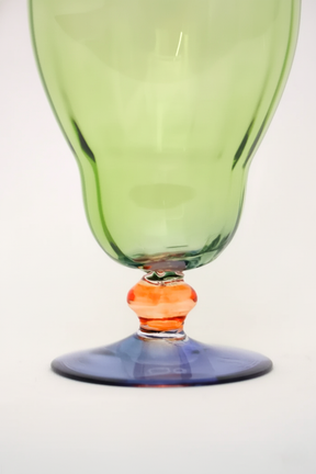 Taça de Vidro p/ Água Flórida 270ml - Verde, Laranja e Roxo