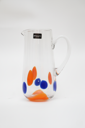 Jarra de vidro Pétala 1,2L- Laranja, Azul, Branca, Francalanza
